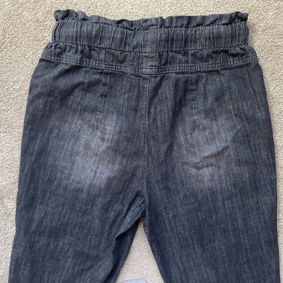 Mustard Seed Women’s Small Black Grey Distressed Casual Joggers Pants - Picture 5 of 10